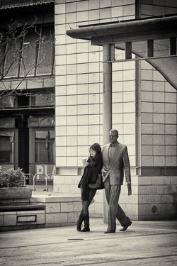 People in the street